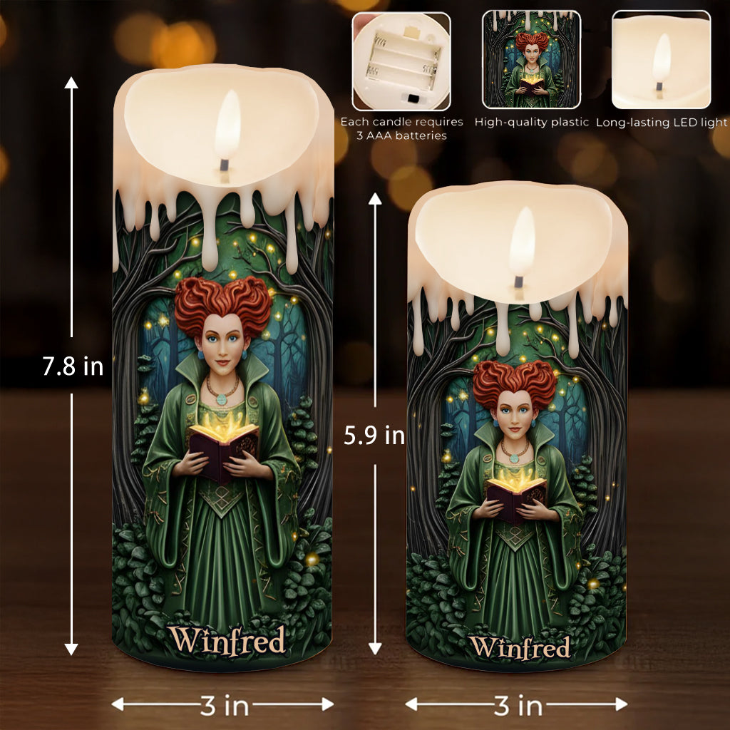 The Sanderson Sisters - Personalized Three Witches Flameless Candle