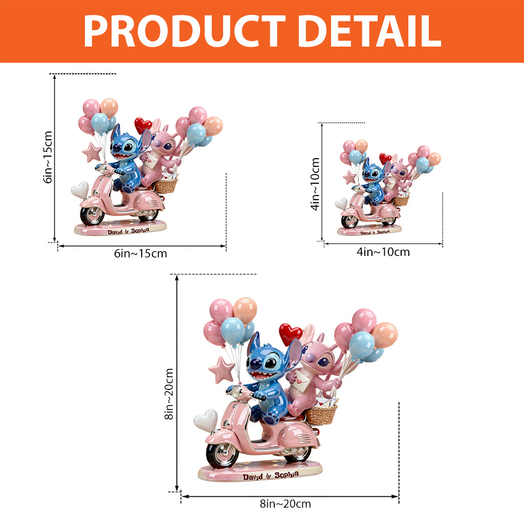 Ohana Couple - Personalized Ohana Custom Shaped Acrylic Plaque