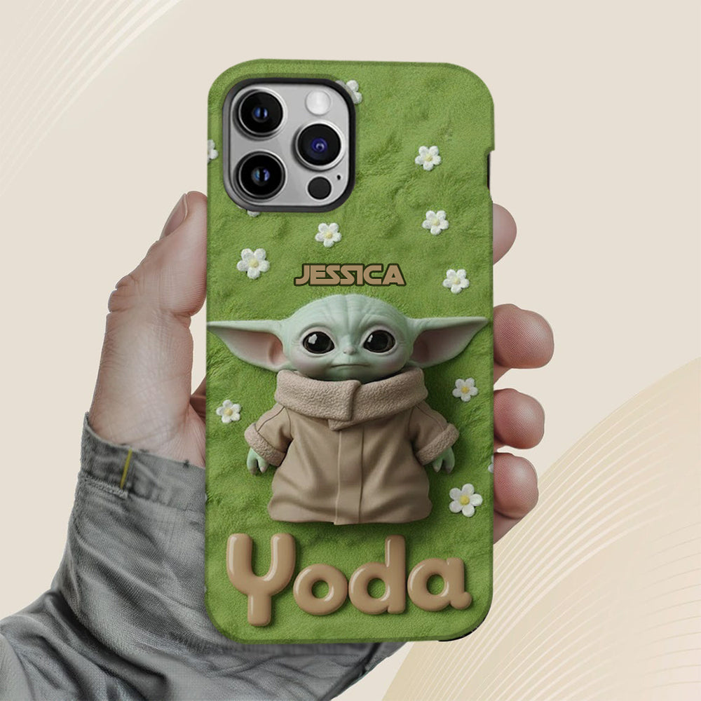 Cute Yoda - Personalized The Force Full Print Phone Case