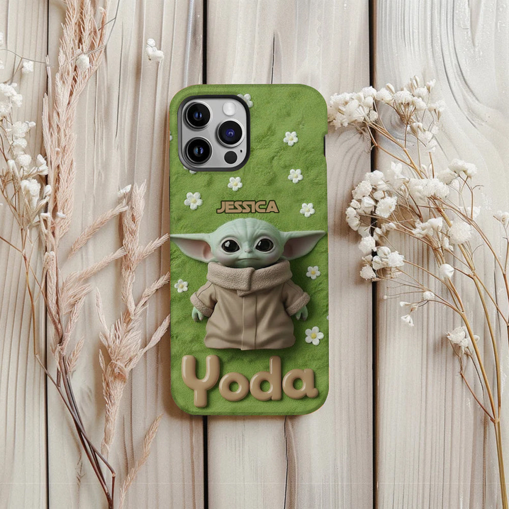 Cute Yoda - Personalized The Force Full Print Phone Case