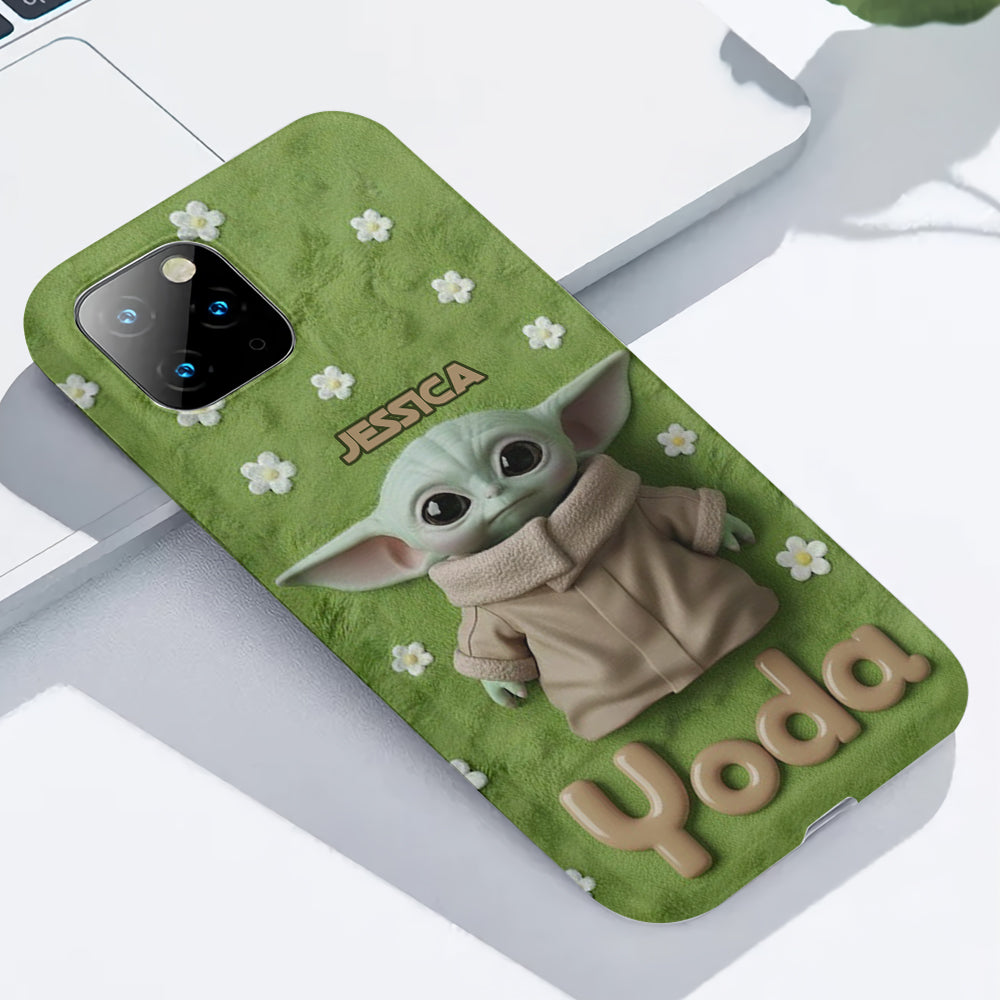 Cute Yoda - Personalized The Force Full Print Phone Case