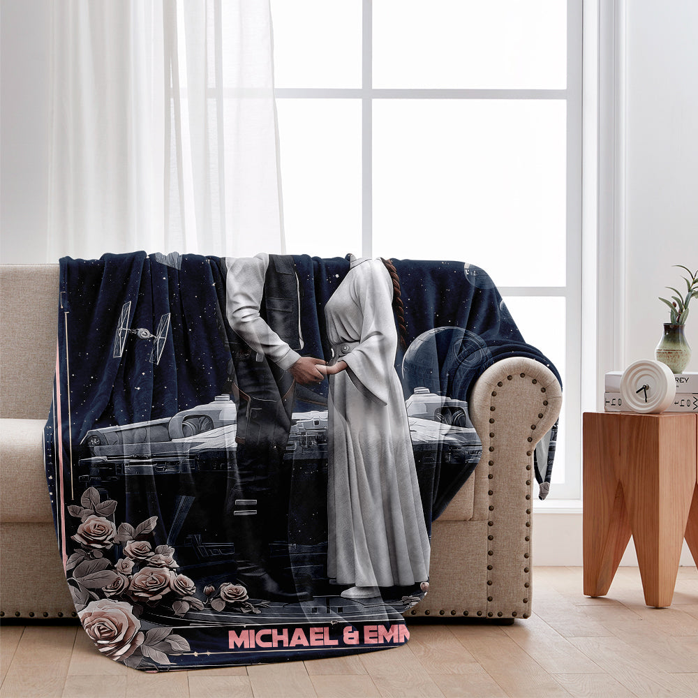 I Love You To The Death Star And Back - Personalized The Force Blanket