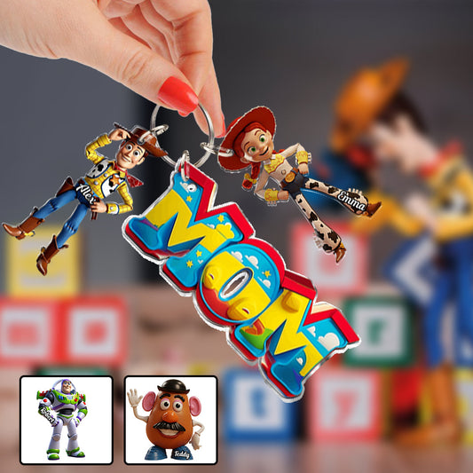 Mama Story - Personalized Movie For Kids Keychain with Charms