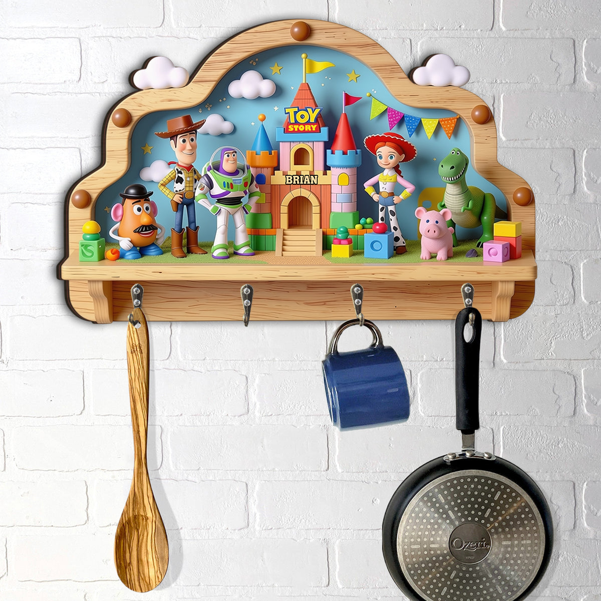 Friends - Personalized Movie For Kids Custom Shaped Hanging Rack