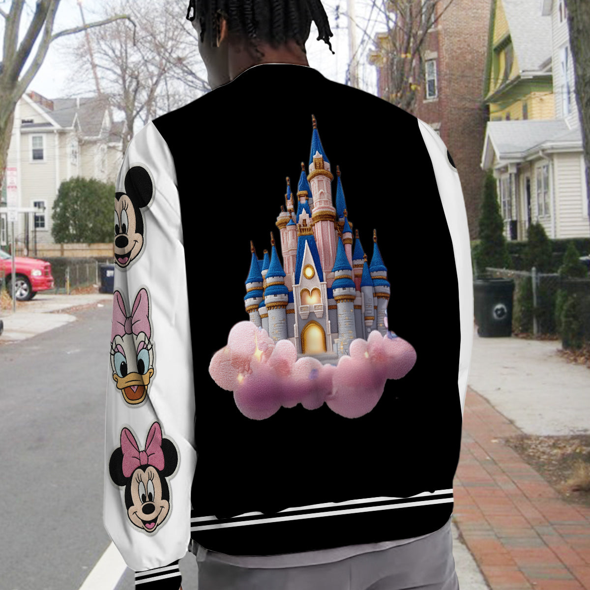 Magical World - Personalized Mouse Varsity Jacket