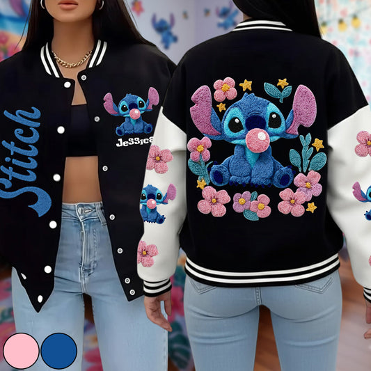 Blue Ohana - Personalized Ohana Varsity Jacket