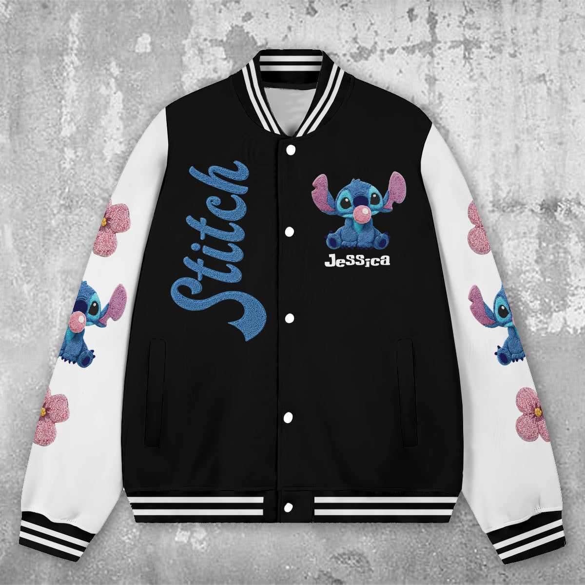 Blue Ohana - Personalized Ohana Varsity Jacket