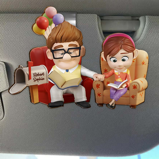 You Are My Greatest Adventure - Personalized Mouse Shaped Car Visor Clip