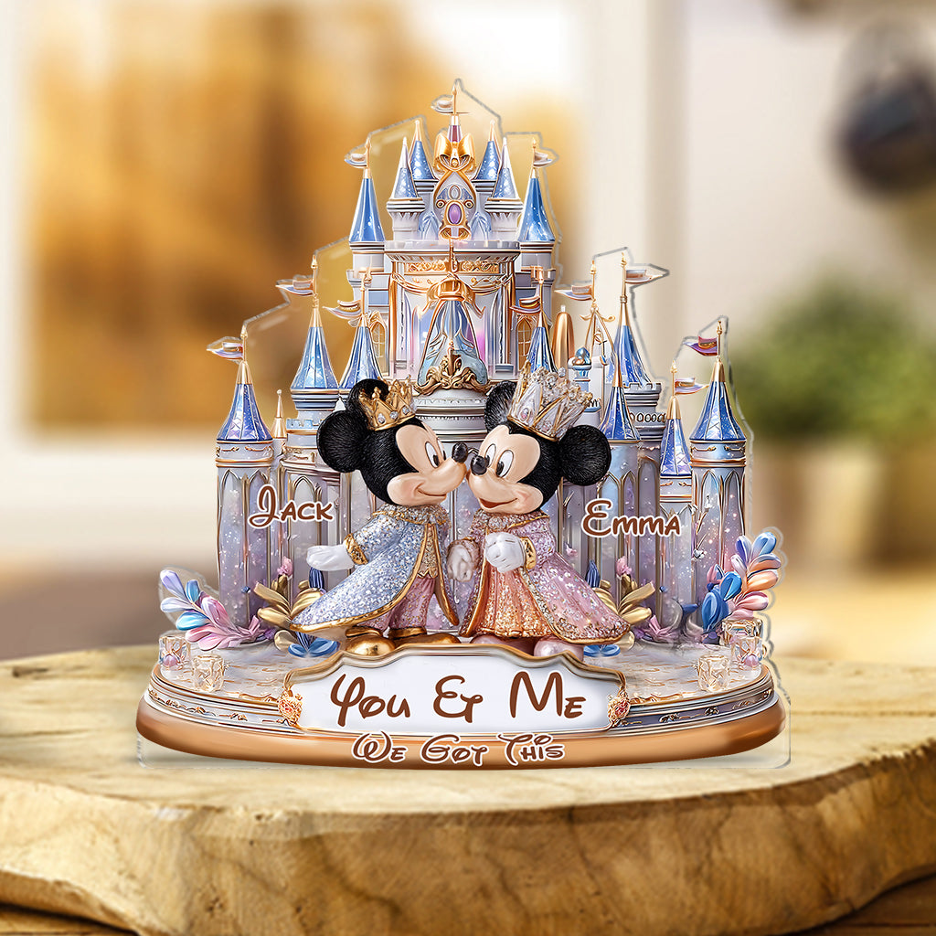 Magic Couple - Personalized Mouse Custom Shaped Acrylic Plaque