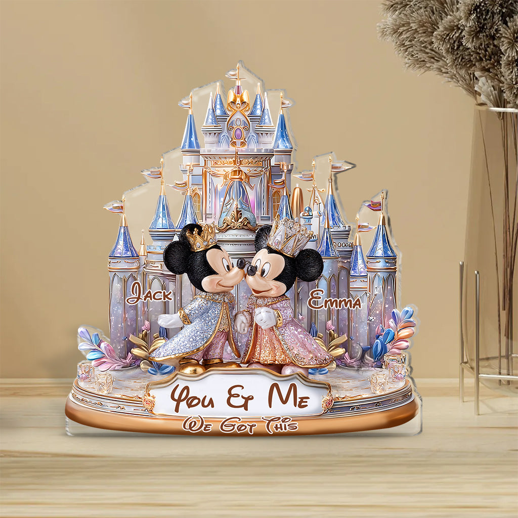 Magic Couple - Personalized Mouse Custom Shaped Acrylic Plaque