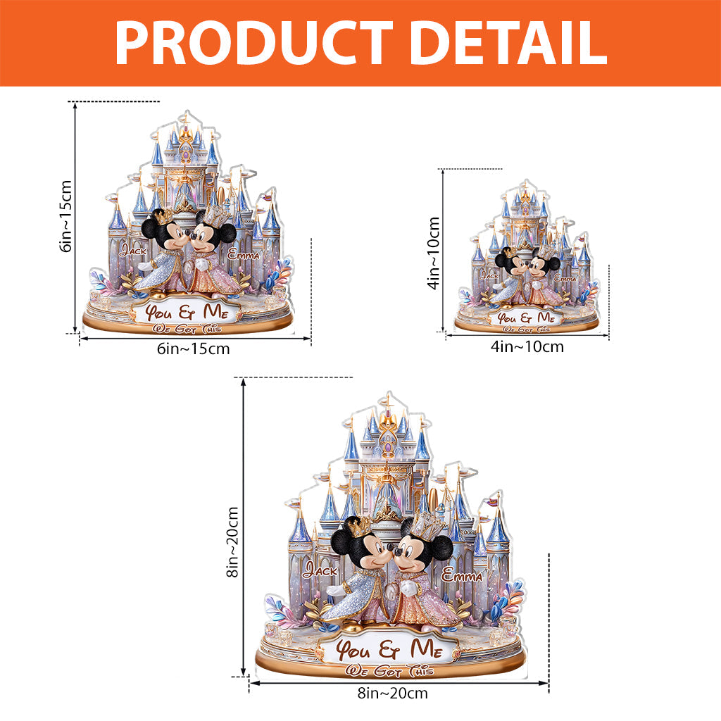 Magic Couple - Personalized Mouse Custom Shaped Acrylic Plaque