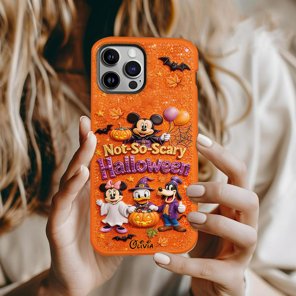 Not-so-scary Halloween - Personalized Mouse Full Print Phone Case