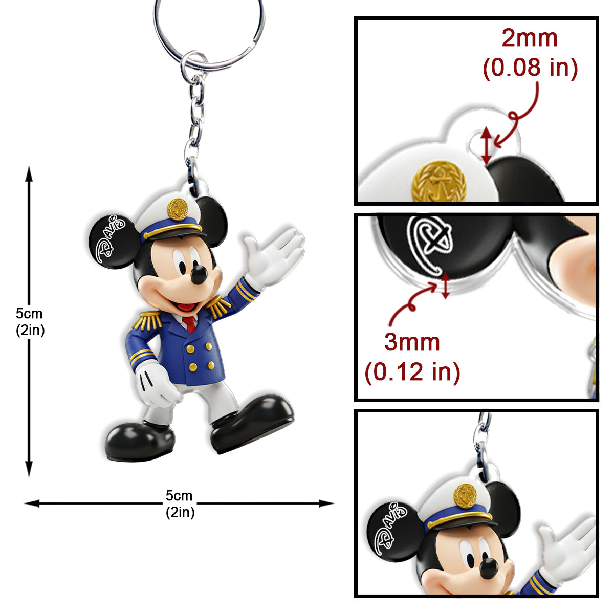 Magical Cruise Trip - Personalized Mouse Keychain