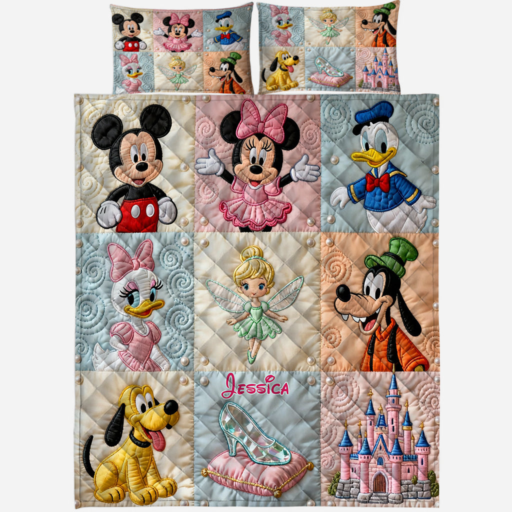 Friends - Personalized Mouse Quilt Set