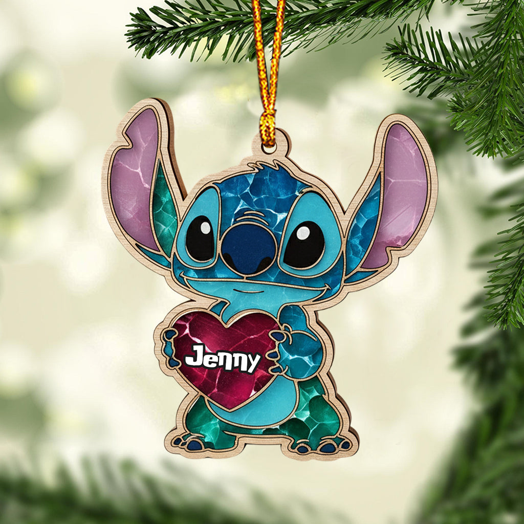 Love Blue Monster - Personalized Ohana Ornament