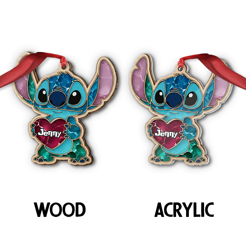 Love Blue Monster - Personalized Ohana Ornament