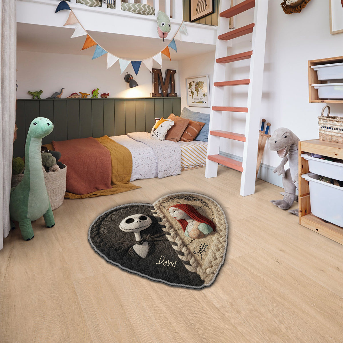 Till Death Do Us Part - Personalized Nightmare Non-Slip Tufted Rug