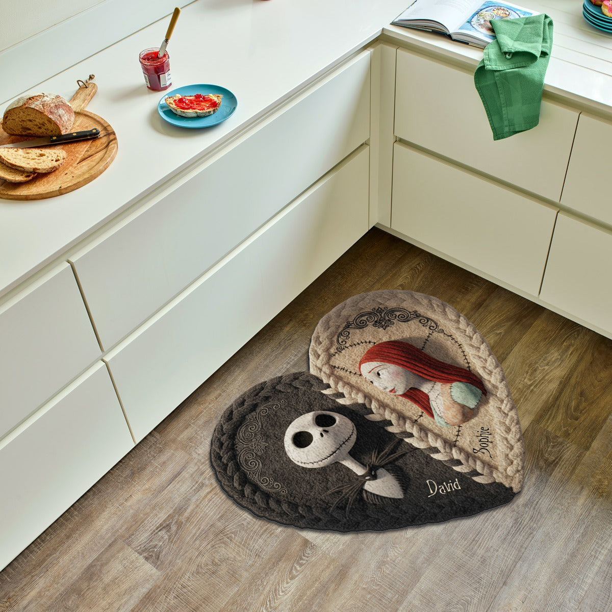 Till Death Do Us Part - Personalized Nightmare Non-Slip Tufted Rug