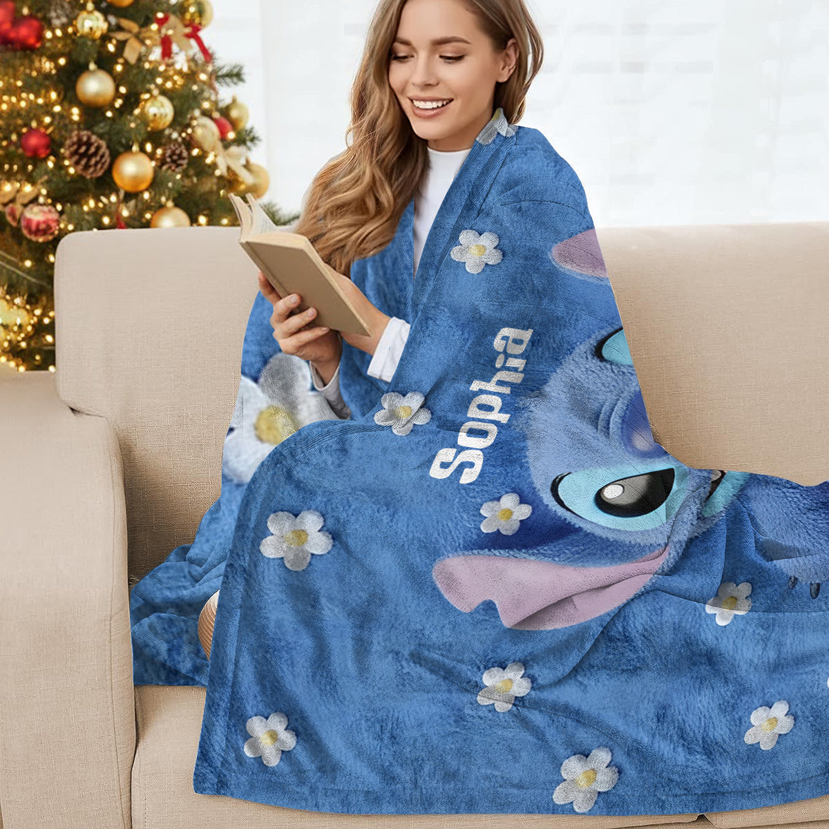 Fluffy Monster Effect - Personalized Ohana Wearable Blanket