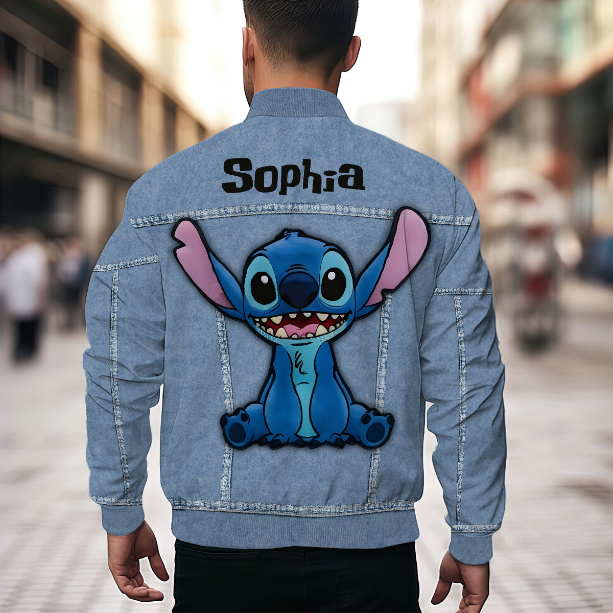 Blue Ohana - Personalized Ohana Bomber Jacket
