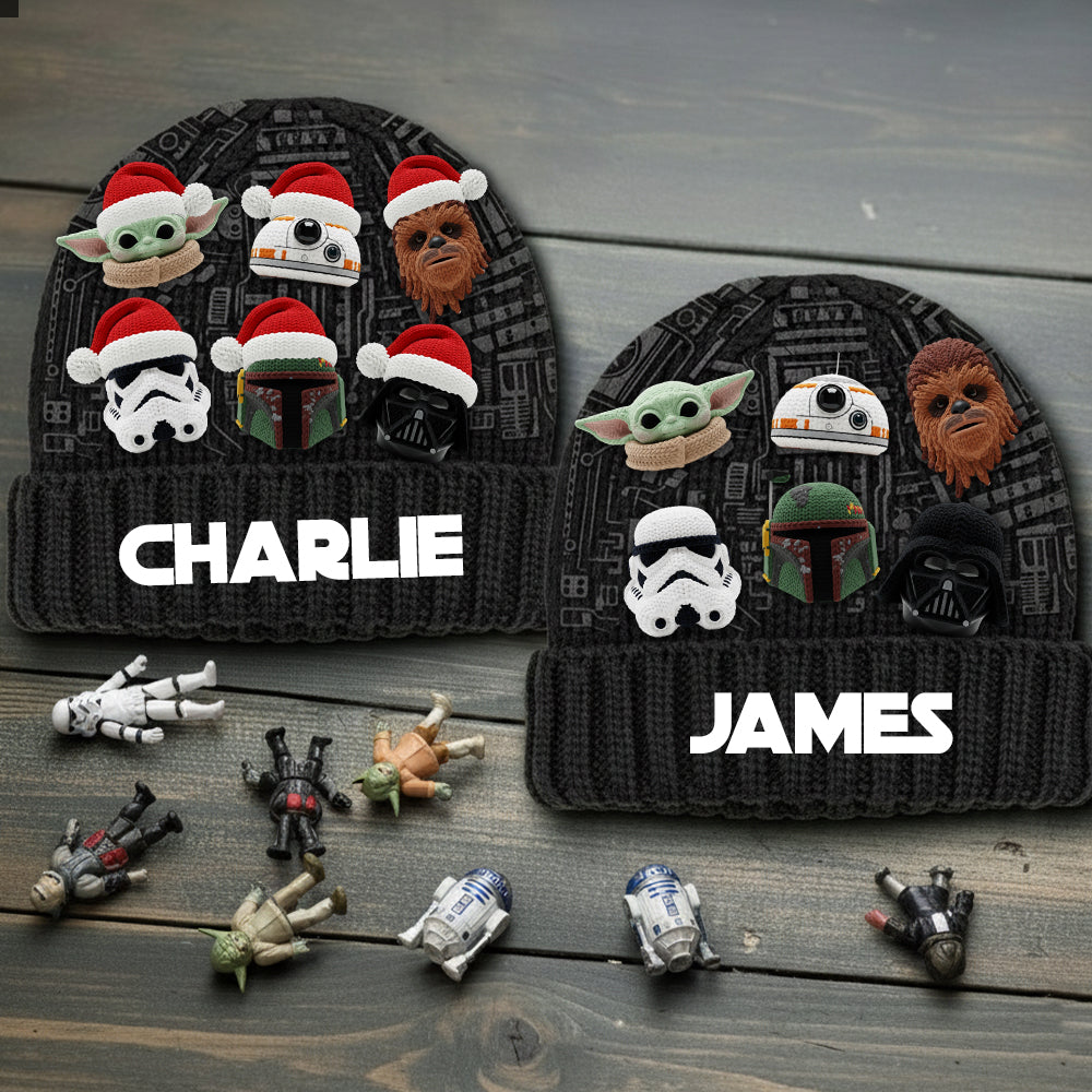 Merry Christmas - Personalized The Force Beanie Hat