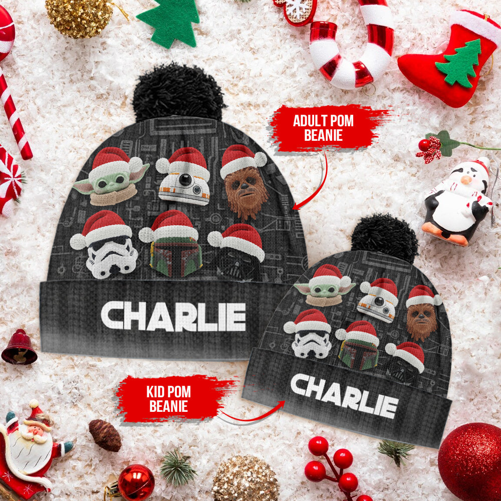 Merry Christmas - Personalized The Force Beanie Hat
