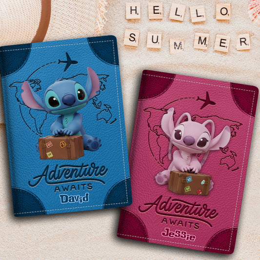 Ohana Adventure Awaits - Personalized Ohana Passport Holder