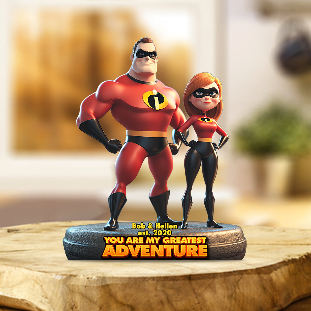 You Are My Greatest Adventure - Personalized Incredible Family Custom Shaped Acrylic Plaque