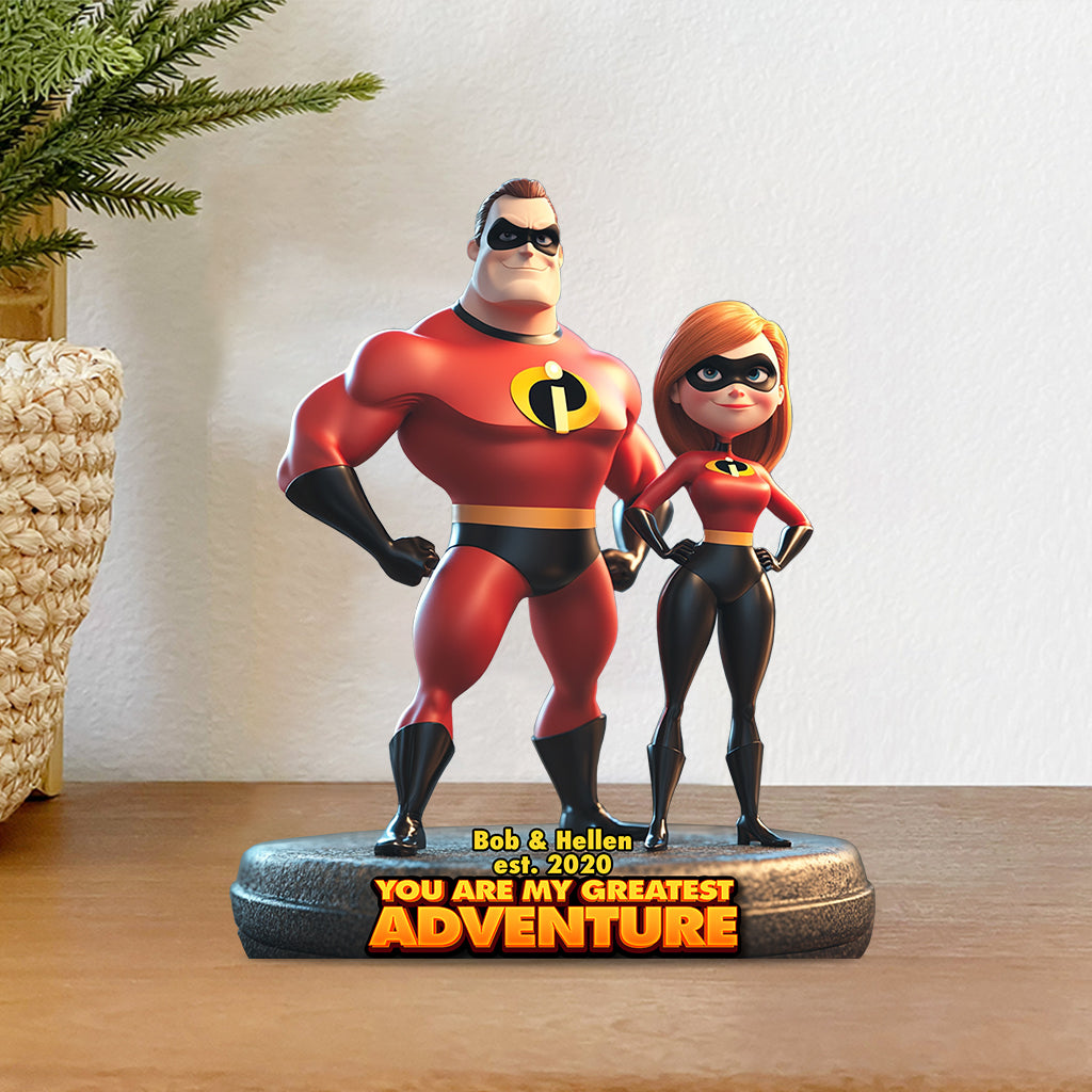 You Are My Greatest Adventure - Personalized Incredible Family Custom Shaped Acrylic Plaque