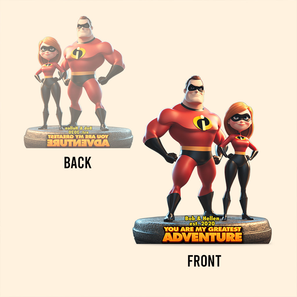 You Are My Greatest Adventure - Personalized Incredible Family Custom Shaped Acrylic Plaque