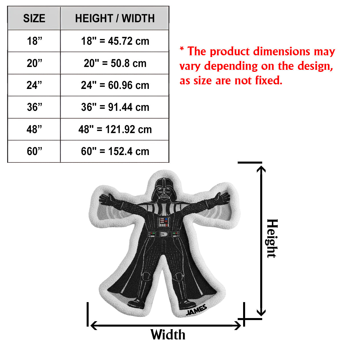 Funny Snow Angels - Personalized The Force Non-Slip Tufted Rug