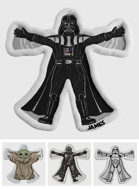 Funny Snow Angels - Personalized The Force Non-Slip Tufted Rug