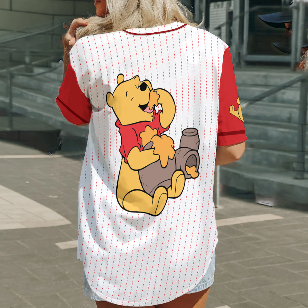 Cute Bear - Personalized Mouse Baseball Jersey