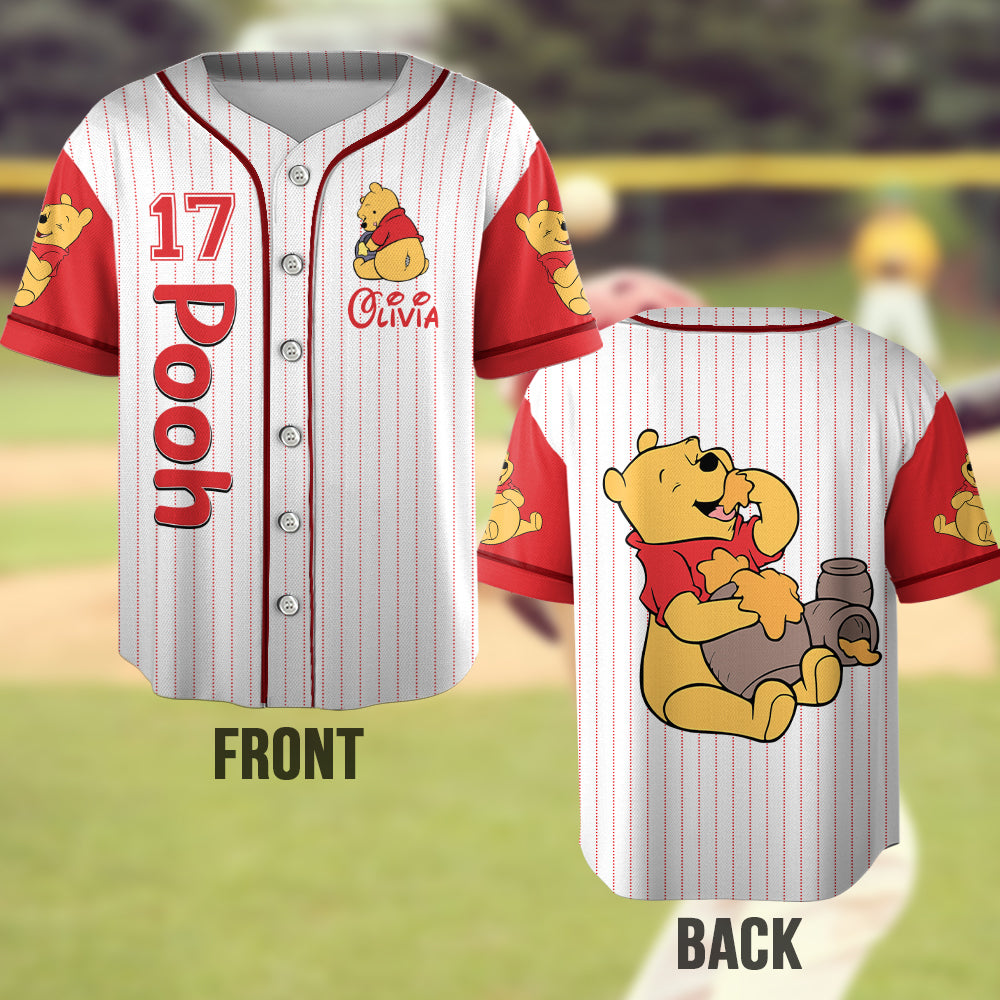 Cute Bear - Personalized Mouse Baseball Jersey