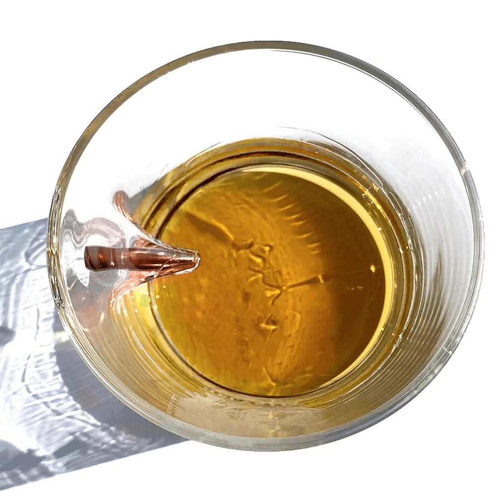 Best Dad In The Galaxy - Personalized The Force Bullet Whiskey Glass