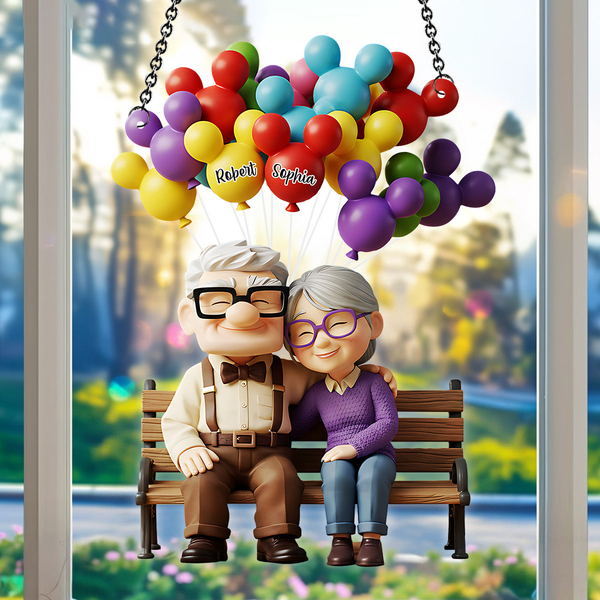 You Are My Greatest Adventure - Personalized Couple Window Hanging Suncatcher Ornament