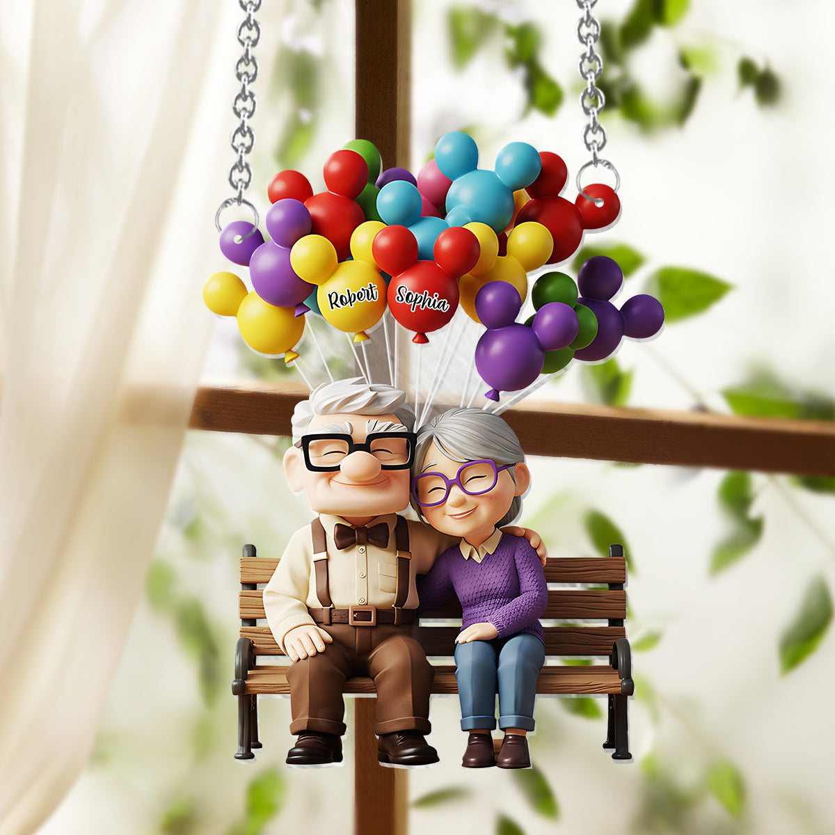 You Are My Greatest Adventure - Personalized Couple Window Hanging Suncatcher Ornament