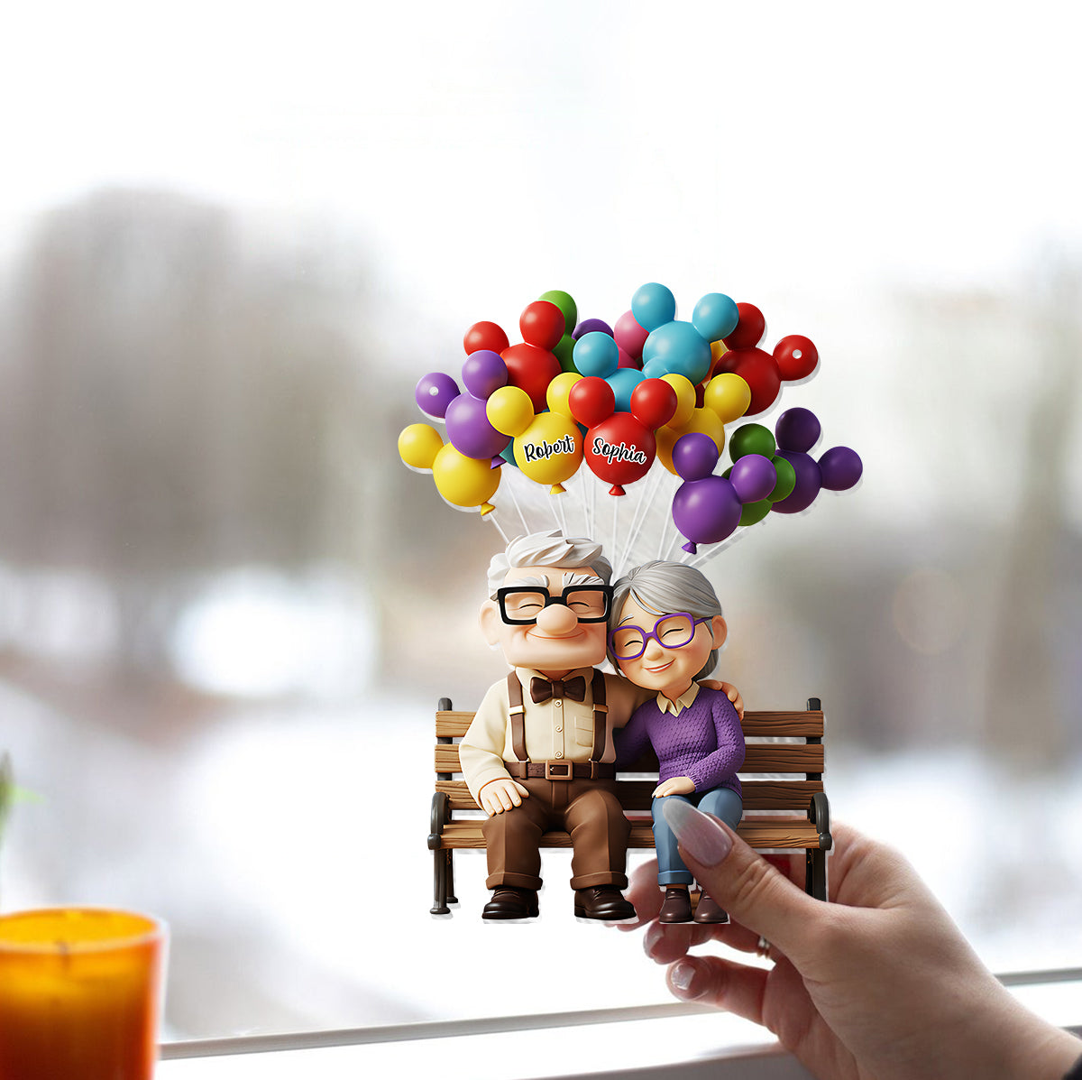 You Are My Greatest Adventure - Personalized Couple Window Hanging Suncatcher Ornament