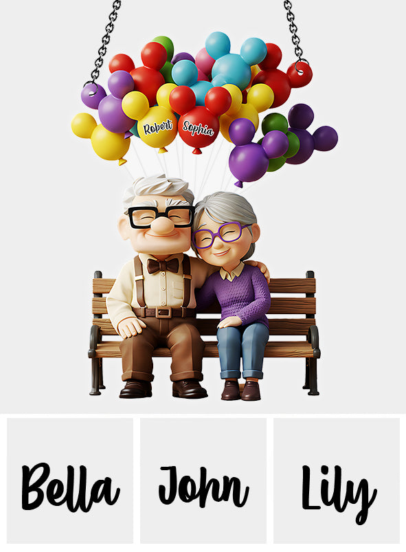 You Are My Greatest Adventure - Personalized Couple Window Hanging Suncatcher Ornament