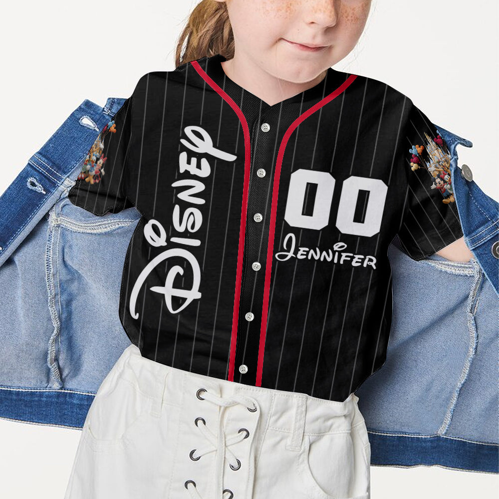 The Magical Castle - Personalized Mouse Baseball Jersey