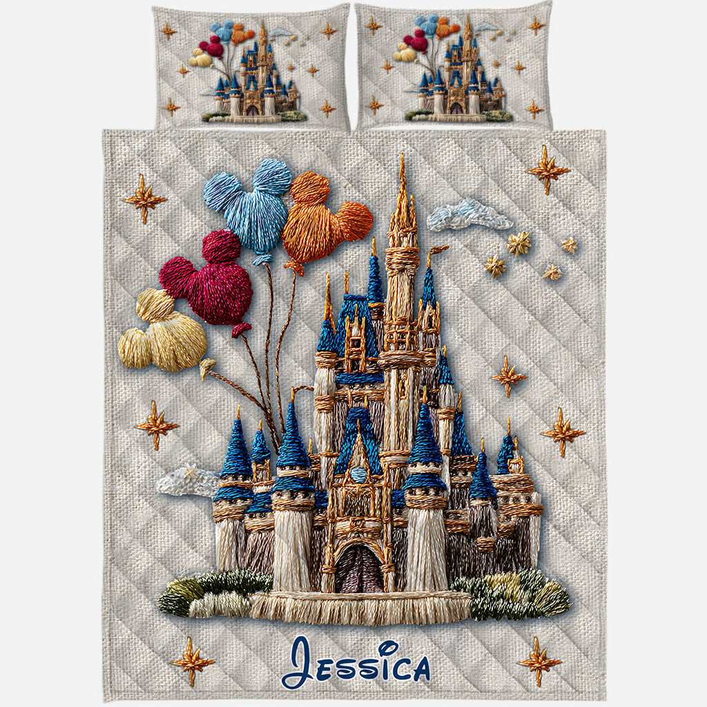 Magical Castle - Personalized Mouse Quilt Set