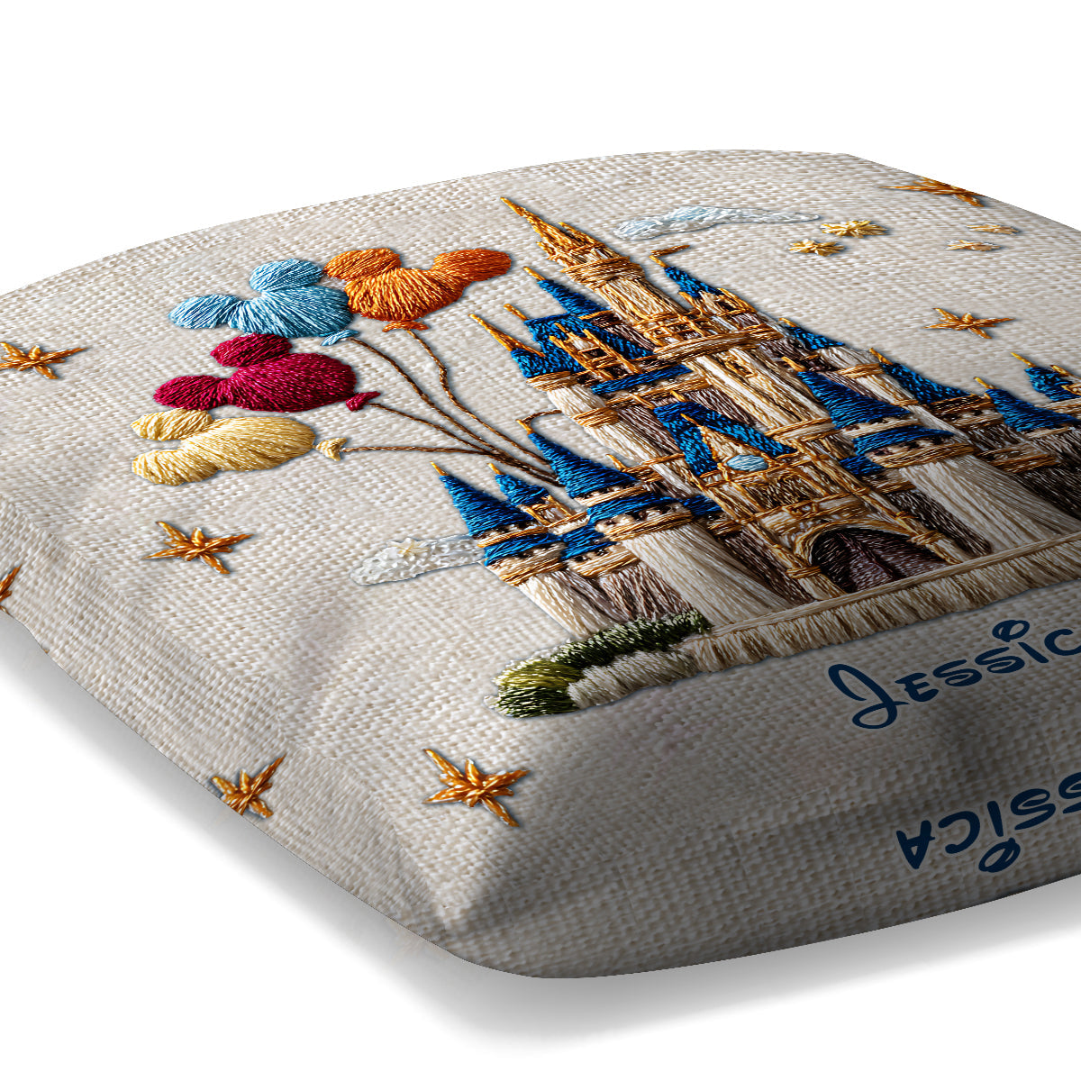 Magical Castle - Personalized Mouse Throw Pillow