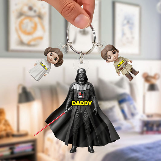 I'm Their Father - Personalized The Force Keychain with Charms