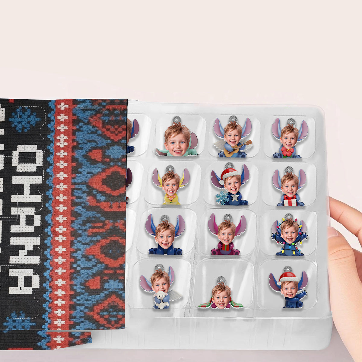 Ohana Means Family - Personalized Ohana Advent Calendar With Ornaments