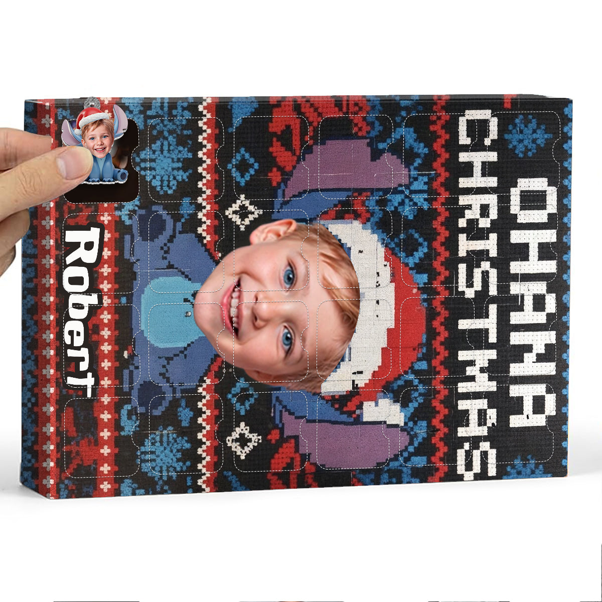 Ohana Means Family - Personalized Ohana Advent Calendar With Ornaments