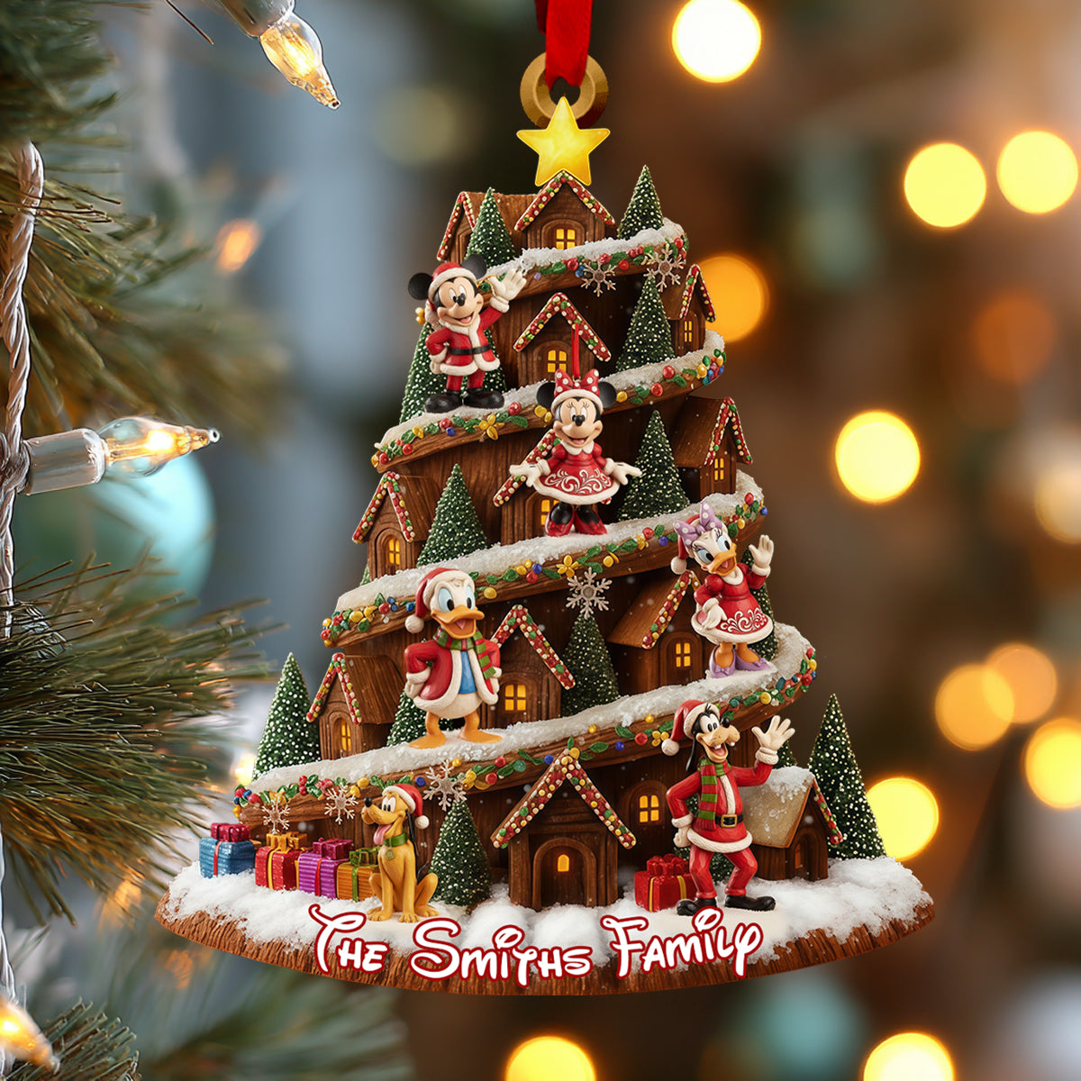 Cartoon Family - Personalized Mouse Ornament