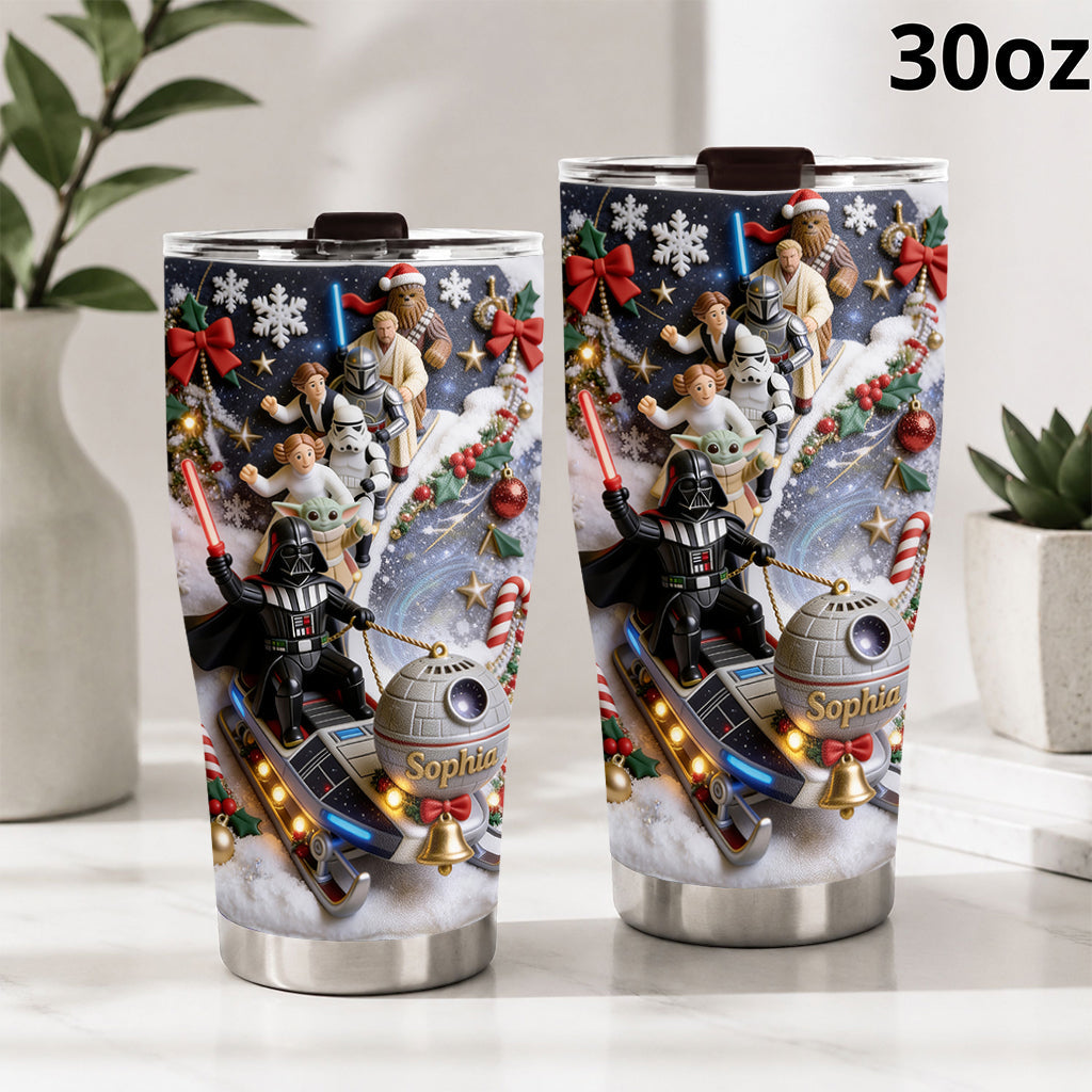 Merry Christmas - Personalized The Force Tumbler