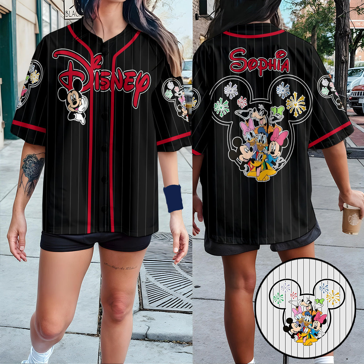 Friends - Personalized Mouse Baseball Jersey