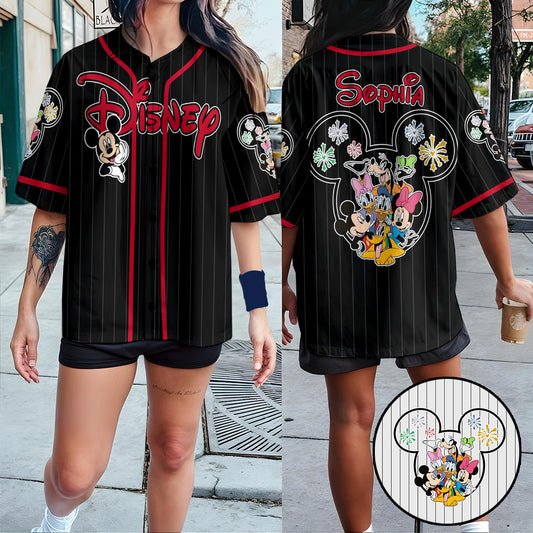 Friends - Personalized Mouse Baseball Jersey