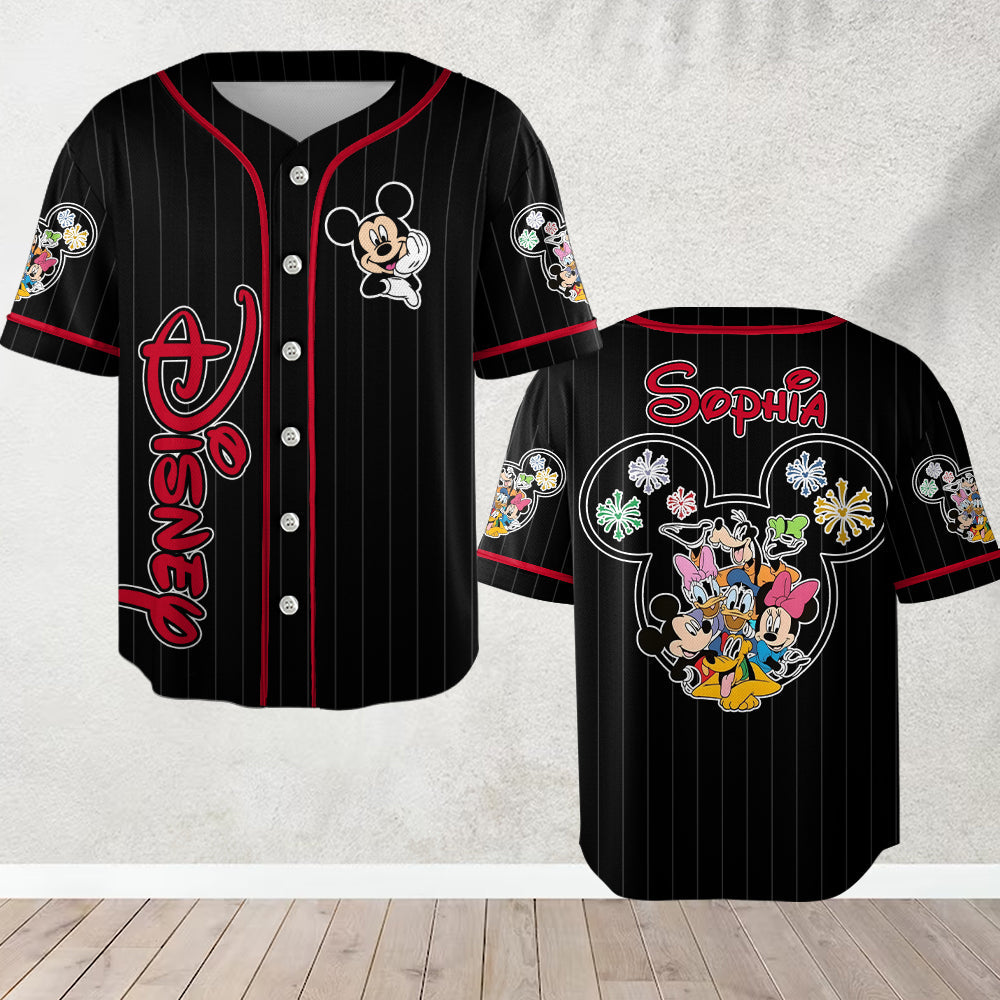 Friends - Personalized Mouse Baseball Jersey